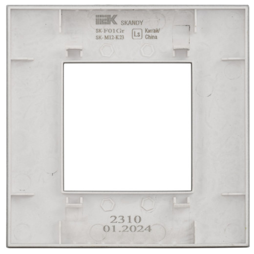 SKANDY Рамка 1-мест. SK-F01S сереб. IEK
