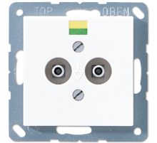 JUNG Штепсельная розетка для выравнивания потенциалов, белый