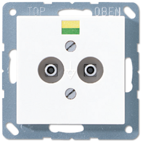 JUNG Штепсельная розетка для выравнивания потенциалов, белый