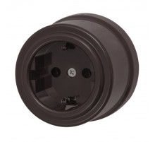 BIRONI Лизетта Пластик Коричневый Розетка с/з