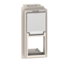 BT Living now Песочный Лицевая панель для адаптеров Keystone RJ45 1 мод.