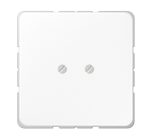 JUNG Крышка глухая с опорным кольцом белая