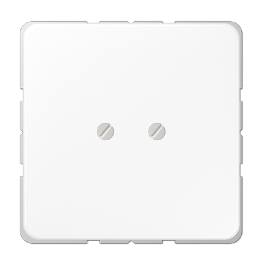 Крышка глухая с опорным кольцом, белая