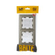 BRITE Рамка 2-мест. IP44 РУ-2-БрШ-44 шамп. IEK
