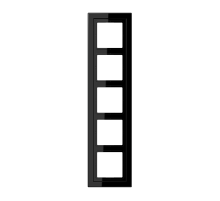 JUNG LSD Черная (дуропласт) Рамка 5-ая