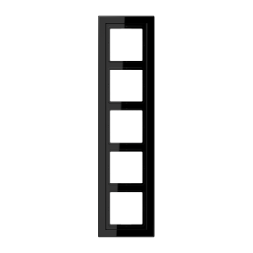 JUNG LSD Черная (дуропласт) Рамка 5-ая