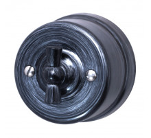 BIRONI Лизетта Пластик Серебряный Выключатель проходной 1-кл