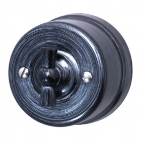 BIRONI Лизетта Пластик Серебряный Выключатель проходной 1-кл