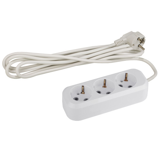 Удлинитель электрический ЭРА  UX-3e-10m с заземлением 3 розетки 10 м ПВС 3x0,75мм2 10А