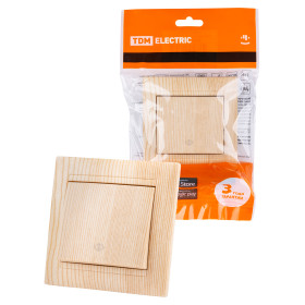 TDM Перекрестный выключатель 1-кл. 10А сосна 