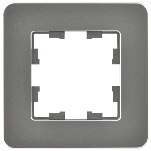 BRITE Рамка 1-мест. РУ-1-1-Бр металл титан RE IEK