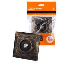 TDM Розетка SAT (F-разъем) 0-2400МГц старинная бронза 