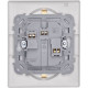 Розетка двойная с заземлением - Legrand/Daccord Inspiria - со шторками в сборе 16А 250В винтовые зажимы - белый