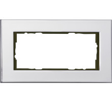 Gira ESP Хром Рамка 2-ая без перегородки