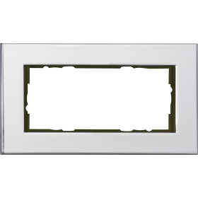 Gira ESP Хром Рамка 2-ая без перегородки