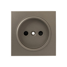 EKF PROxima Валенсия лицевая панель розетки 1-местной б/з 10 А кашемир с защ. штор..
