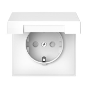Systeme Electric ArtGallery Лотос Розетка с заземл. со шторк. с крышкой, 16А, IP20, механизм