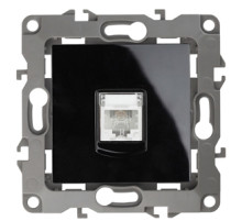 ЭРА Розетка Серия 12 12-3105-06 телефонная RJ11 IP20 чёрный