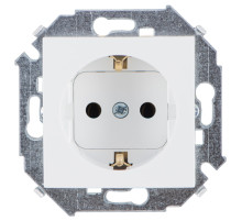 Simon 15 Белая Розетка с/з, 16А, 250В, винт.зажим