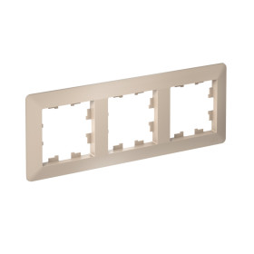 Systeme Electric AtlasDesign Air Песочный/дымчатый белый Рамка 3-ая