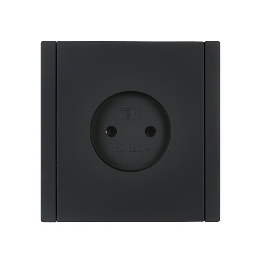 FORTE&PIANO Роз. без з/к без з/ш в/к 10А FP118 чер. IEK