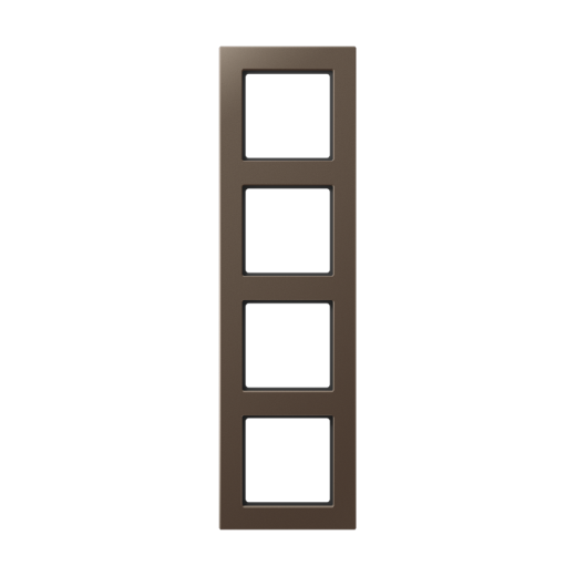 Рамка для вертикальной и горизонтальной установки, 4 поста, дюропласт, мокко, A CREATION