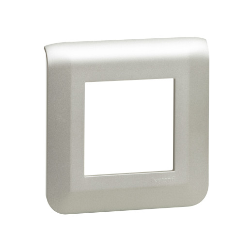 Рамка - Программа Mosaic - 2 модуля - алюминий