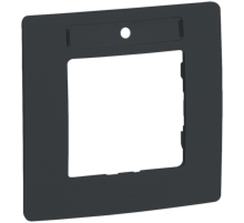 Legrand Etika Антрацит Рамка 1-ая с держателем для маркировки антрацит.