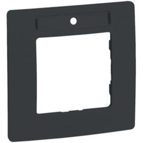 Legrand Etika Антрацит Рамка 1-ая с держателем для маркировки антрацит.