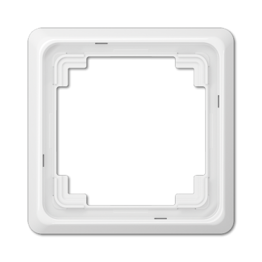Рамка для вертикальной и горизонтальной установки, однократная, белая
