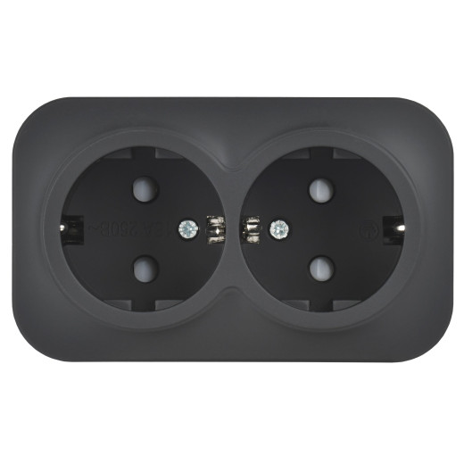 GLORY Роз. 2-я с з/к/ш о/у 16А РСш22-3-ХЧм черн. м. IEK