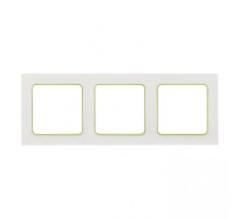 EKF PROxima Стокгольм Белый Линия зеленая Рамка 3-ая.