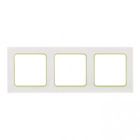 EKF PROxima Стокгольм Белый Линия зеленая Рамка 3-ая.