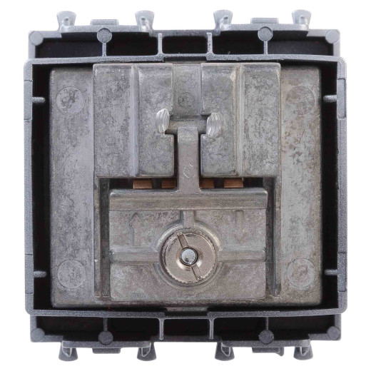 Розетка TV-FM-SAT модульная, Avanti, закаленная сталь, 2 модуля