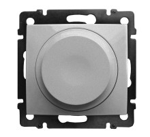 Legrand Valena Classic Алюминий Светорегулятор поворотный универсальный 2-проводный 5-300 Вт.