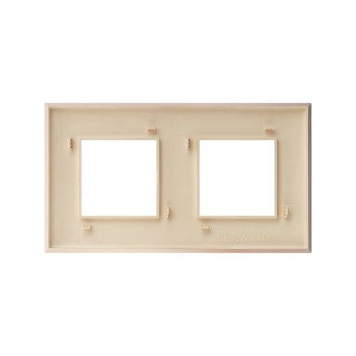 Рамка 2 поста (4 мод.), Avanti, кремовый жемчуг