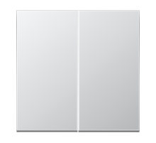 JUNG LS 990 Алюминий Клавиша 2-ая