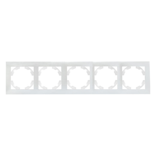 Валенсия Рамка 5-местная жемчуг EKF