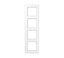 JUNG A Flow Белый Рамка 4-ая для вертикальной и горизонтальной установки