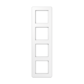 JUNG A Flow Белый Рамка 4-ая для вертикальной и горизонтальной установки