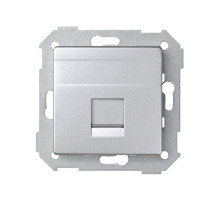 Simon 82 Detail Алюминий Адаптер на 1 RJ45(12) 75528-, 75540-, 75541-, 75544-39, шторка