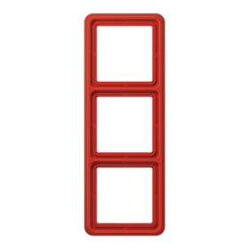 JUNG Рамка для вертикальной и горизонтальной установки ударопрочная, 3-кратная красная