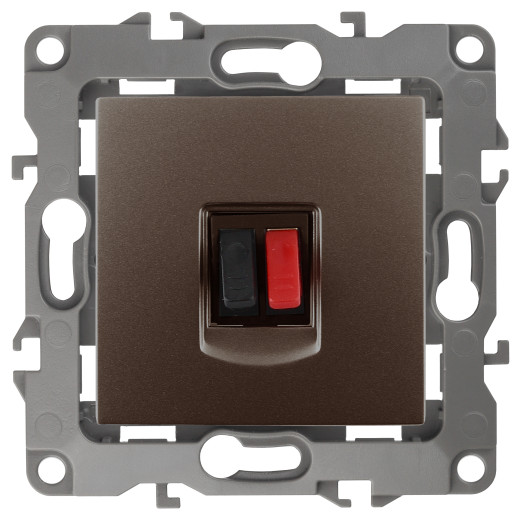 Розетка ЭРА Серия 12 12-3111-13 аудио IP20 бронза