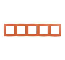 ЭРА 12-5005-22 Рамка на 5 постов, Эра12, оранжевый (10/100/1600)