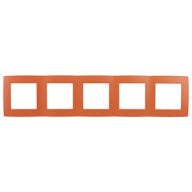 ЭРА 12-5005-22 Рамка на 5 постов, Эра12, оранжевый (10/100/1600)