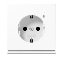 JUNG SCHUKO-розетка с LED подсветкой, белый