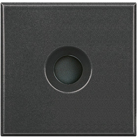 BT Axolute Антрацит Заглушка с отверстием 9мм, с 2 коннекторами для организации небольшой распайки.