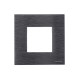 Рамка 1-постовая, 2-модульная, серия Zenit, натуральная сталь