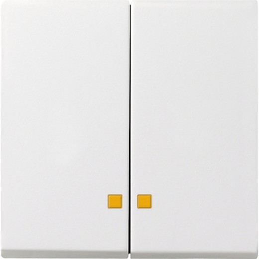 Накладка двухклавишная с контрольными окнами