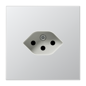 JUNG Швейцарская розетка, алюминий